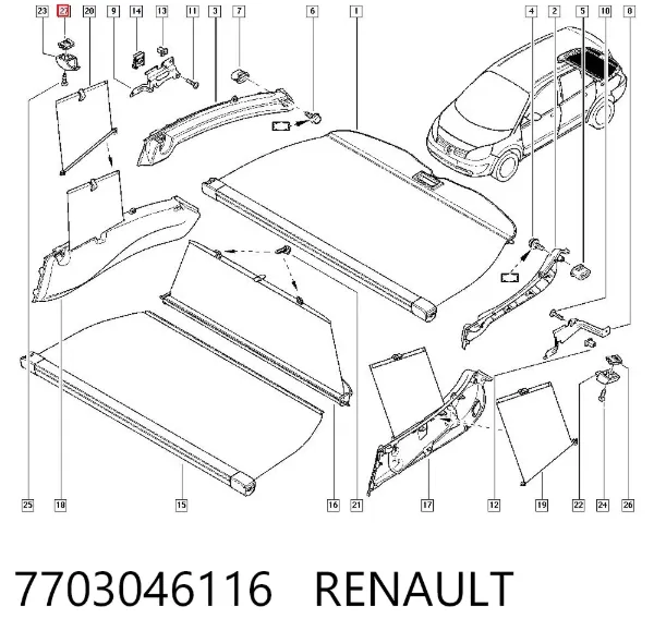  7703046116 Renault (RVI)