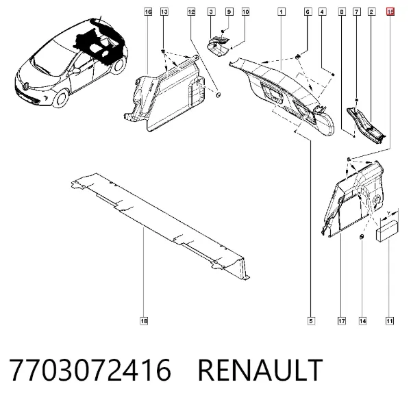  7703072416 Renault (RVI)