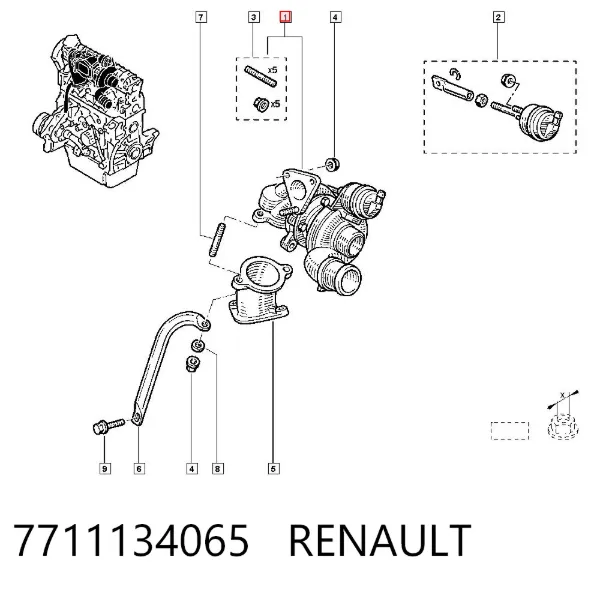 Турбина 7711134065 Renault (RVI)