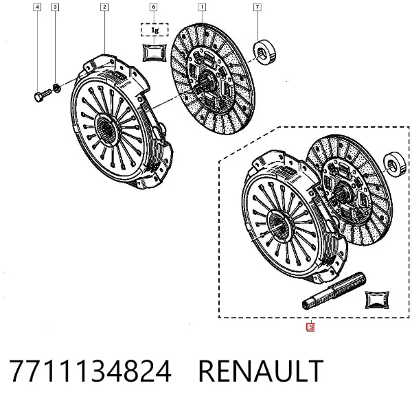 Сцепление 7711134824 Renault (RVI)