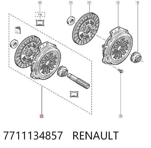 Сцепление 7711134857 Renault (RVI)
