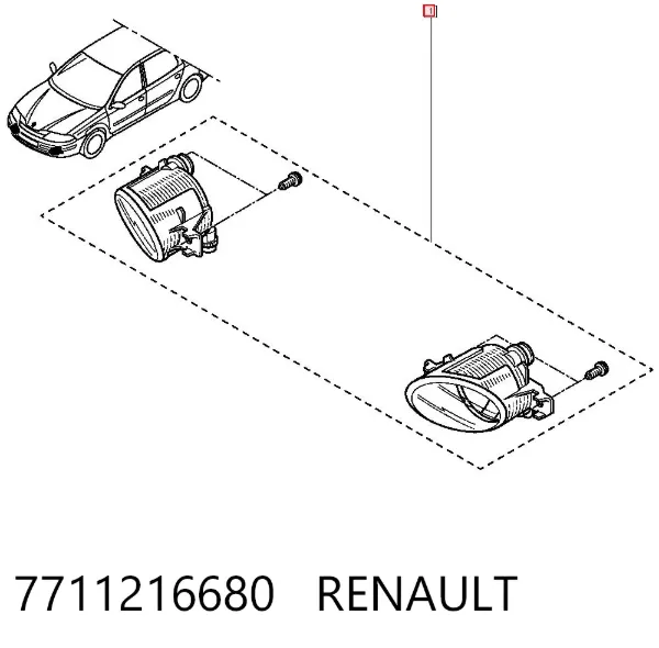 Противотуманки 7711216680 Renault (RVI)