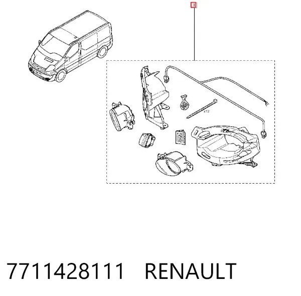 Противотуманки Renault Trafic II