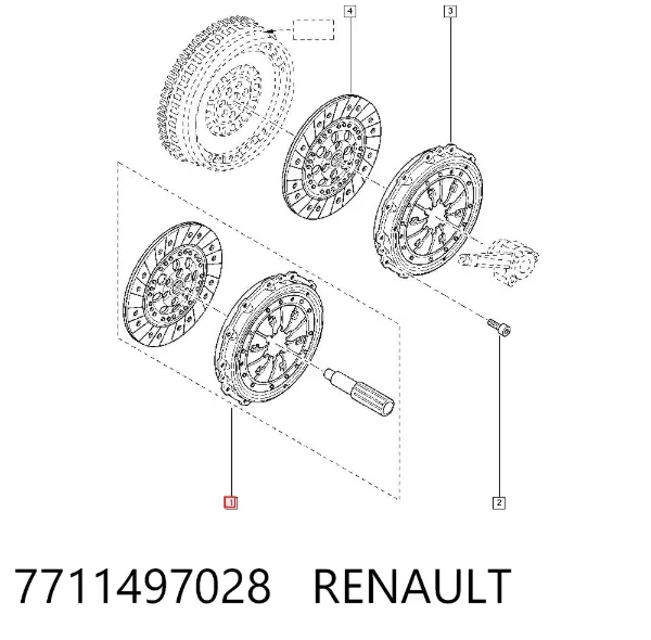 Сцепление 7711497028 Renault (RVI)