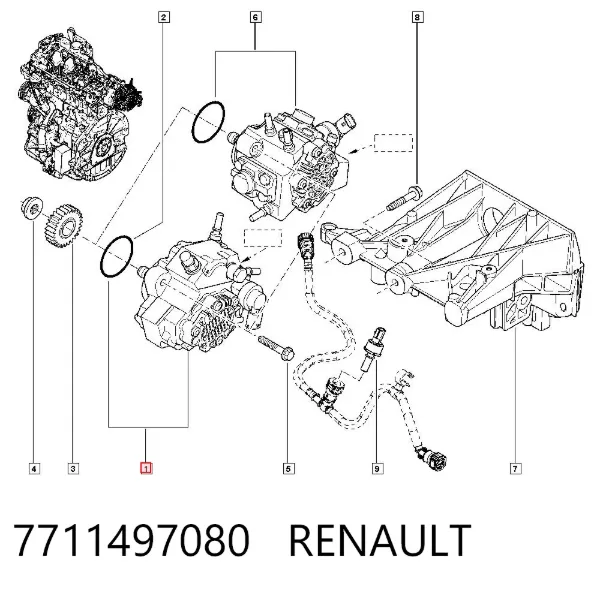 ТНВД 7711497080 Renault (RVI)