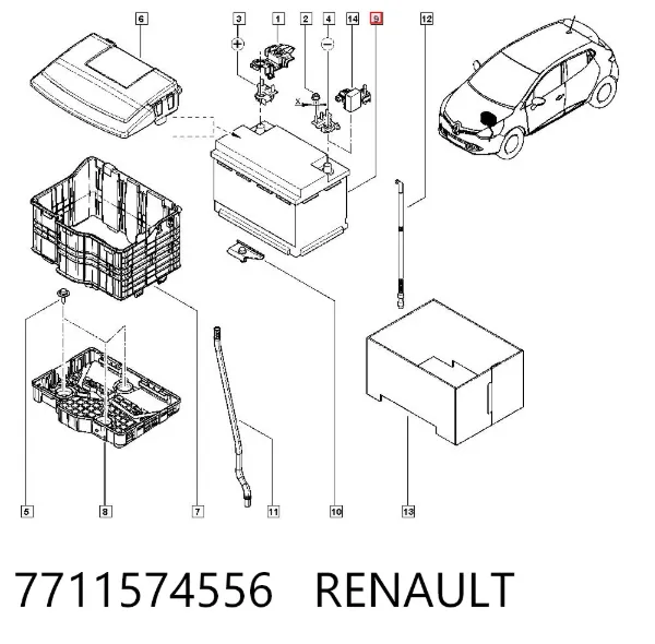 Аккумулятор 7711574556 Renault (RVI)