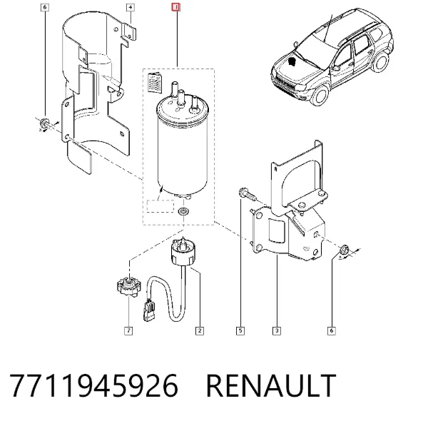 Топливный фильтр 7711945926 Renault (RVI)