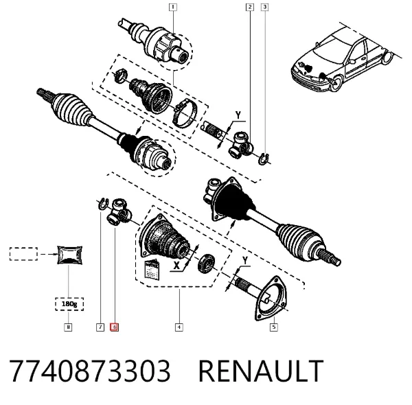 Тришип 7740873303 Renault (RVI)