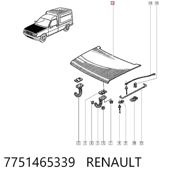 Капот 603103 Polcar