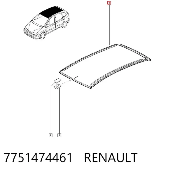 Крыша 7751474461 Renault (RVI)