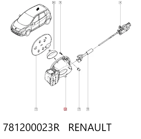 Корпус заливной горловины топливного бака 781200023R Renault (RVI)