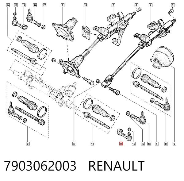 Прокладка пробки поддона двигателя 7903062003 Renault (RVI)