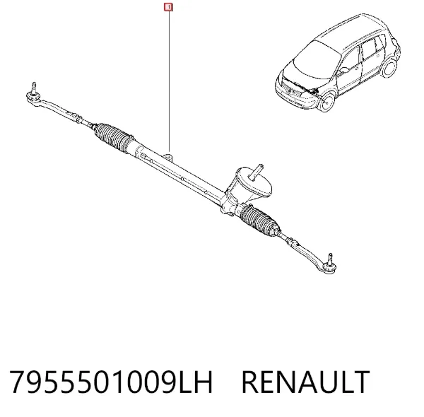 Рулевая рейка 7955501009LH Renault (RVI)