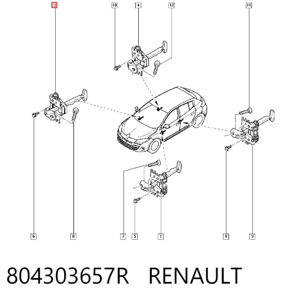 Ограничитель двери 804303657R Renault (RVI)