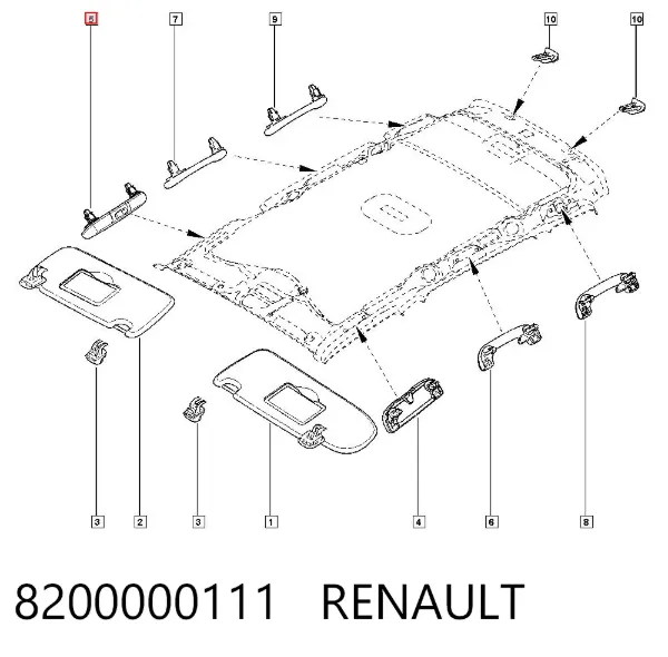 Футляр для очков 8200000111 Renault (RVI)