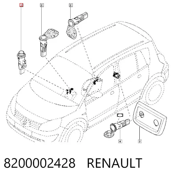 Прикуриватель 8200002428 Renault (RVI)