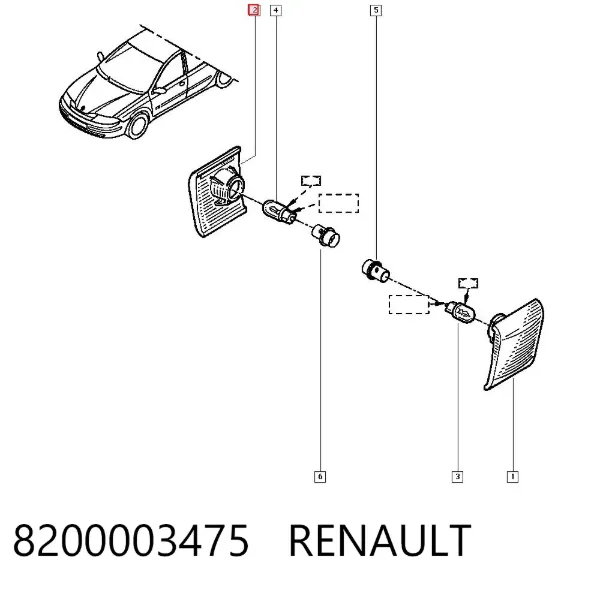 Повторитель поворота 8200003475 Renault (RVI)