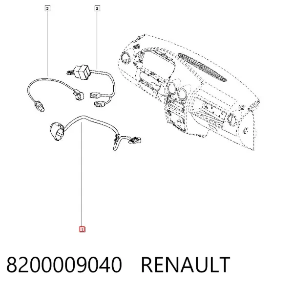 Переключатель подрулевой, управления аудио системой 8200009040 Renault (RVI)