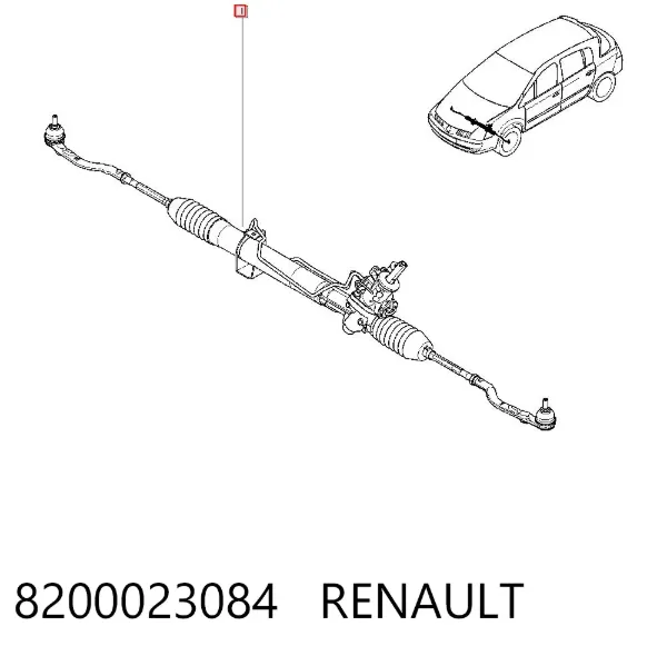 Рулевая рейка 8200023084 Renault (RVI)