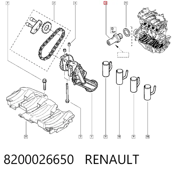 Датчик давления масла 8200026650 Renault (RVI)