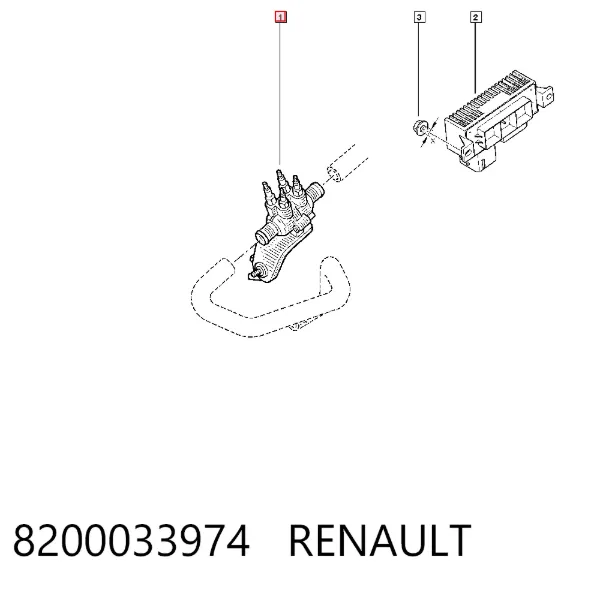 Электро подогреватель охлаждающей жидкости 8200033974 Renault (RVI)
