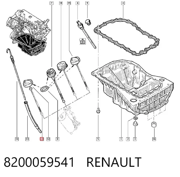 Крышка маслозаливной горловины 8200059541 Renault (RVI)
