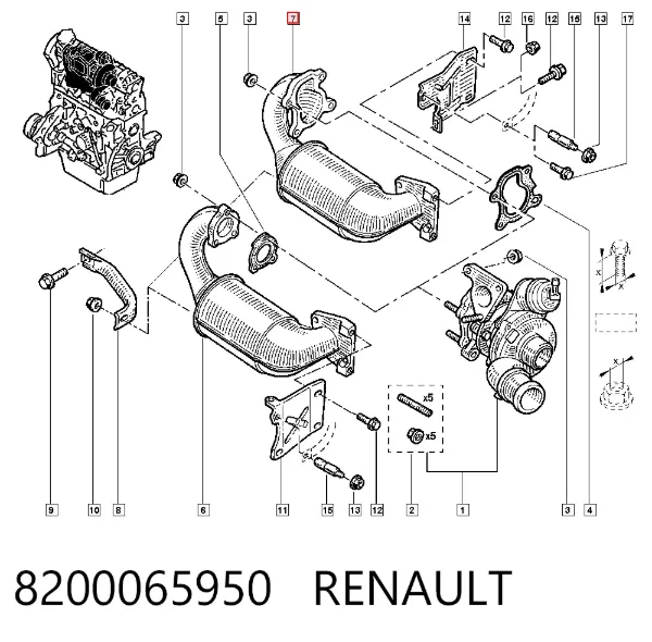 Катализатор 8200065950 Renault (RVI)