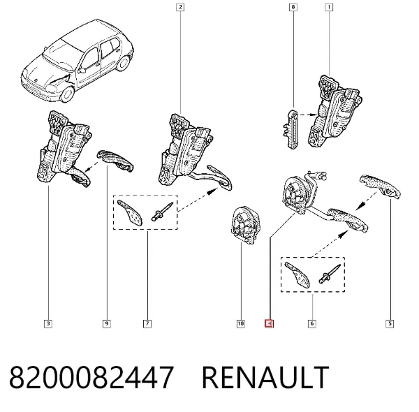 Педаль газа 8200082447 Renault (RVI)