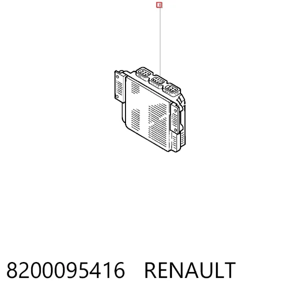 Блок управления двигателем 8200095416 Renault (RVI)