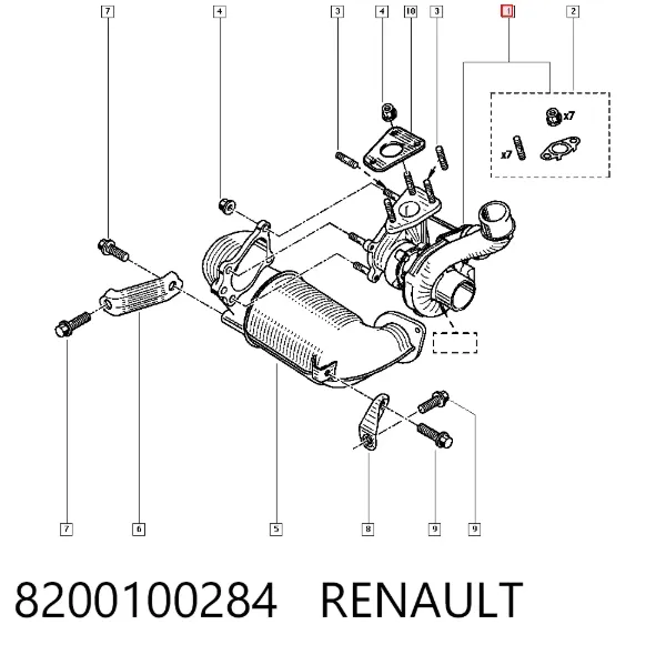 Турбина 8200100284 Renault (RVI)
