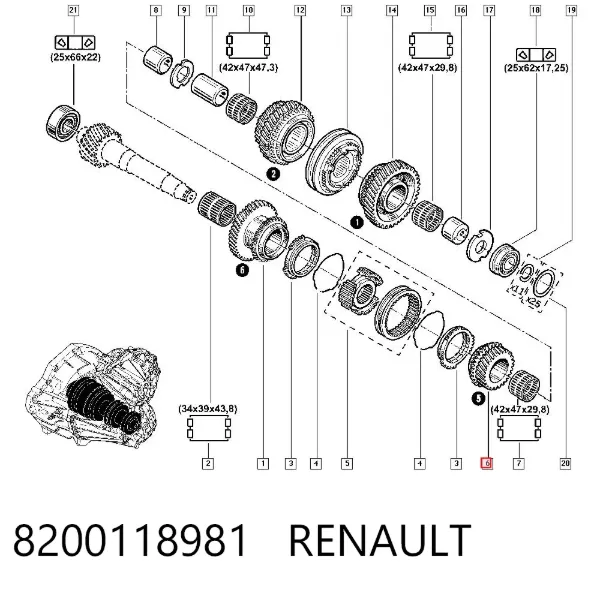  8200118981 Renault (RVI)
