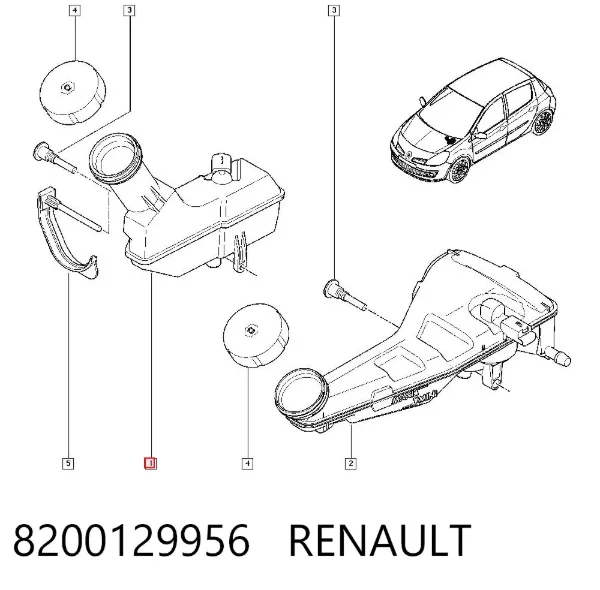 Бачок тормозной 8200129956 Renault (RVI)