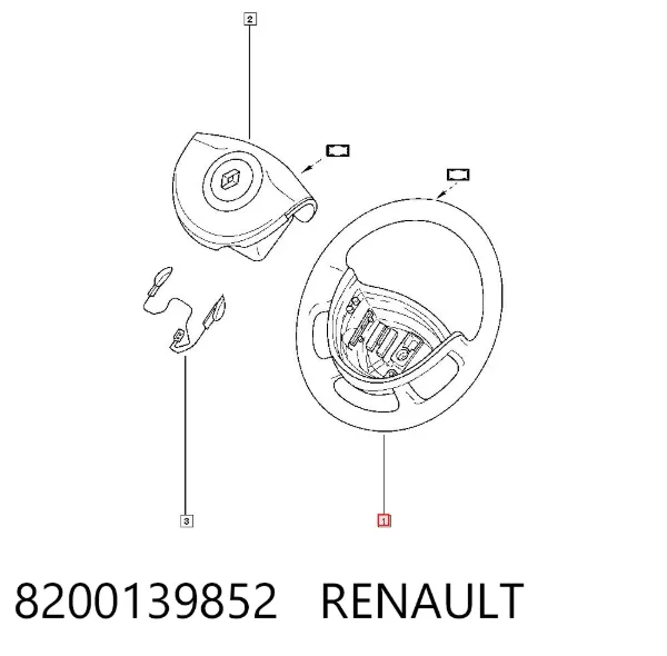 Руль 8200139852 Renault (RVI)