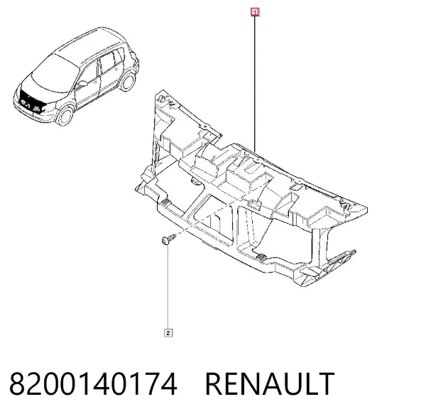 Рамка радиатора 8200140174 Renault (RVI)