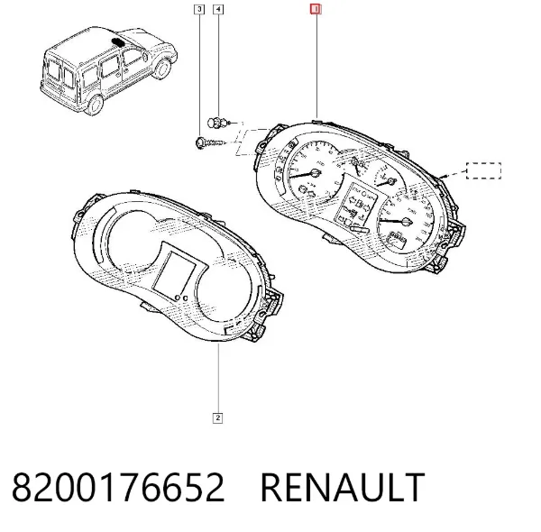 Панель приборов 8200176652 Renault (RVI)