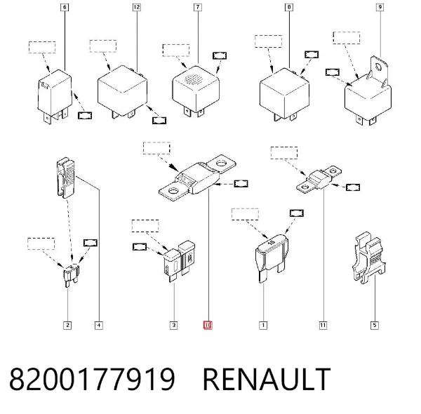 Предохранители 8200177919 Renault (RVI)