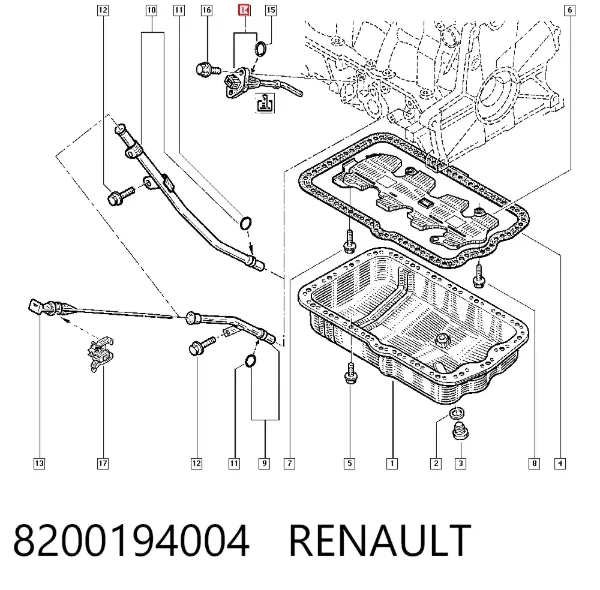 Датчик уровня масла 8200194004 Renault (RVI)