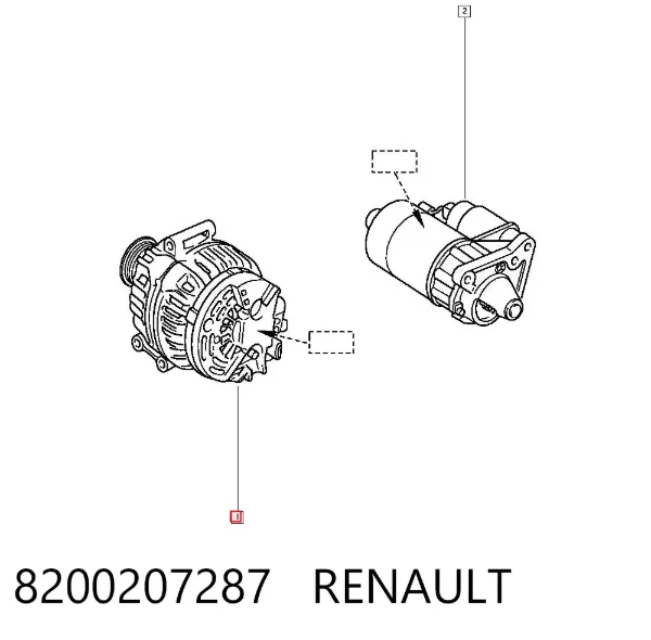 Генератор 8200207287 Renault (RVI)