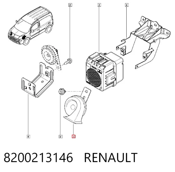 Звуковой сигнал 8200213146 Renault (RVI)