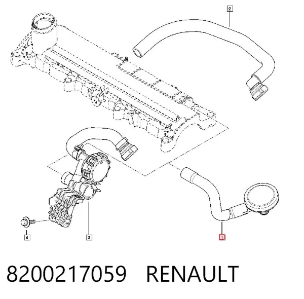 Маслоотделитель картерных газов 8200217059 Renault (RVI)