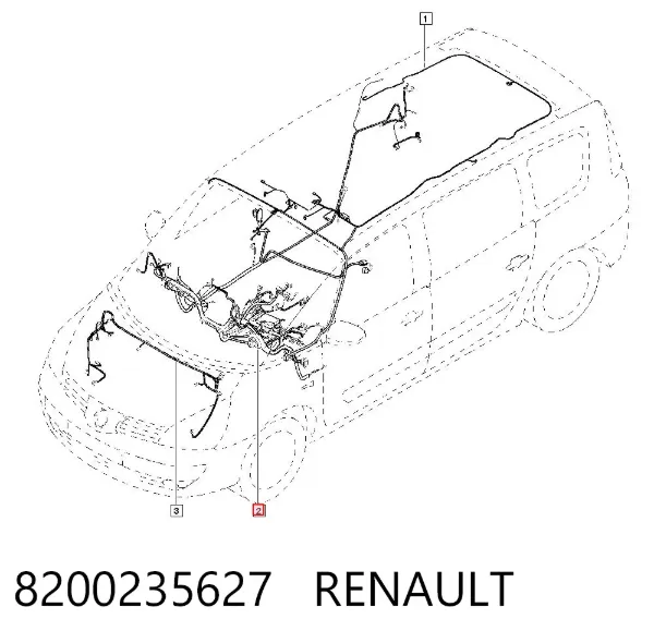 Модуль управления парктроником 8200235627 Renault (RVI)