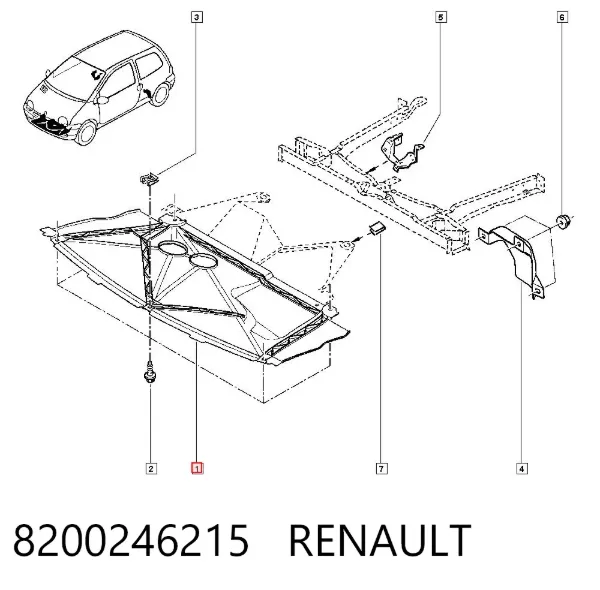 Защита двигателя 8200246215 Renault (RVI)