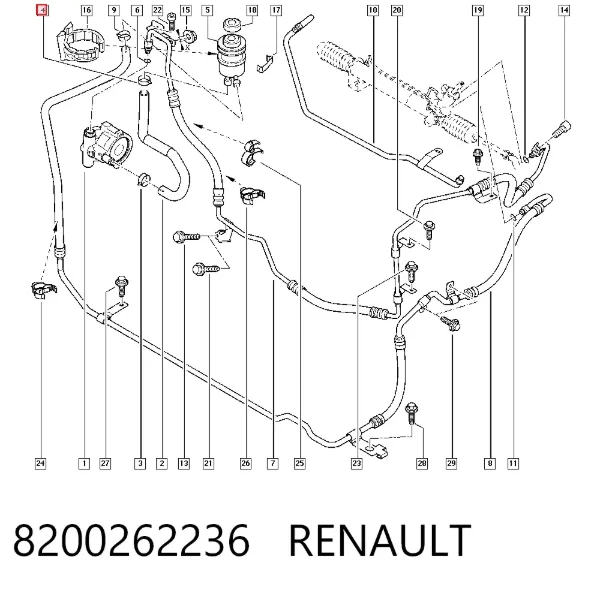 Корпус термостата 8200262236 Renault (RVI)