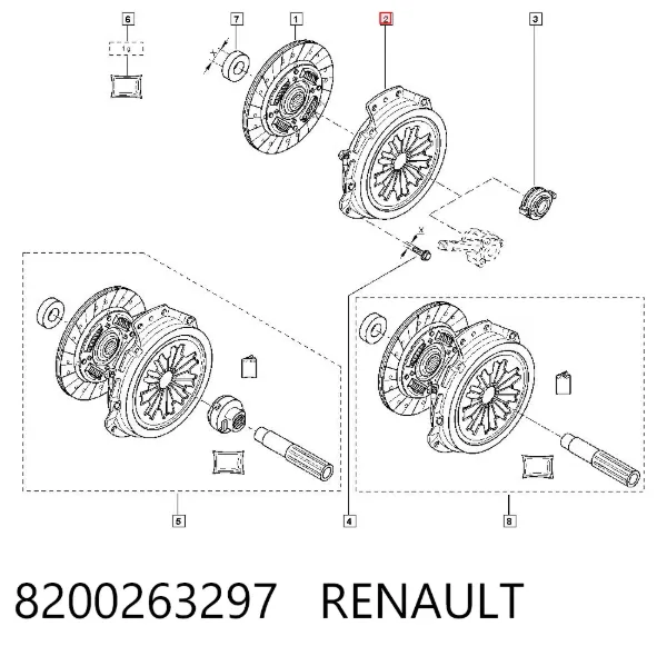 Сцепление 8200263297 Renault (RVI)