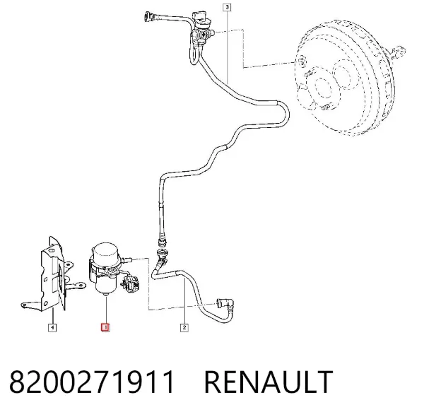 Усилитель тормозов 8200271911 Renault (RVI)