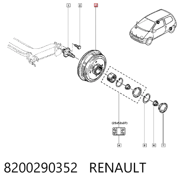Тормозной барабан 8200290352 Renault (RVI)