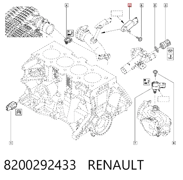Датчик абсолютного давления 8200292433 Renault (RVI)