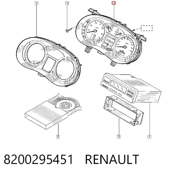 Панель приборов 8200295451 Renault (RVI)