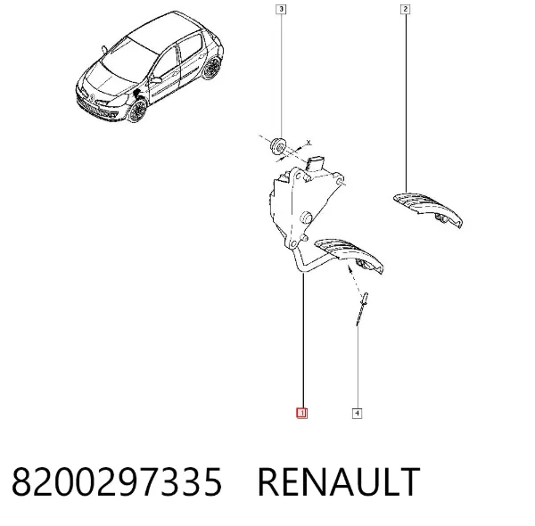 Педаль газа 8200297335 Renault (RVI)