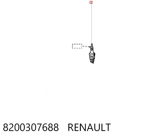 Свечи зажигания 8200307688 Renault (RVI)